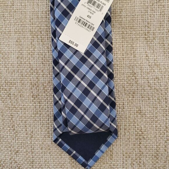 Club Room Everberg Classic Plaid Tie - Picture 6 of 8